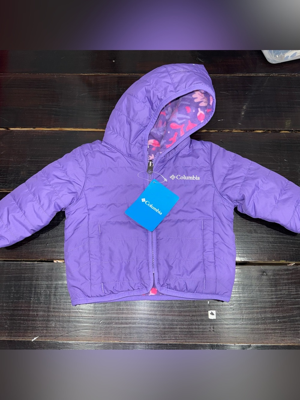 Columbia Purple coat with reversable lining